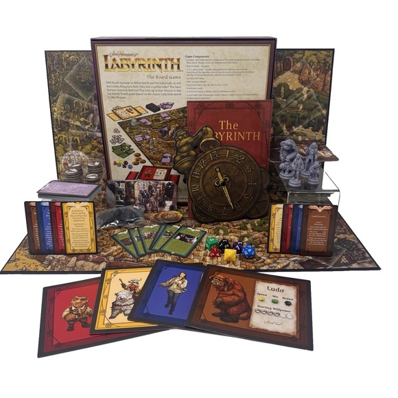 River Horse Other - Jim Henson Labyrinth Board Game Fantasy Strategy Adventure Classic Complete Set